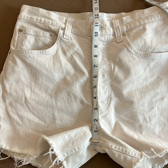 HELMUT LANG Off White Frayed Denim Shorts- 29 Women / 32 Men - Picture 6 of 8